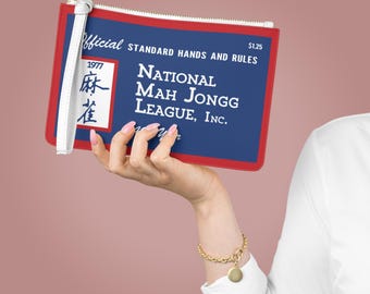 1970-1979 Mahjong Clutch, Retro / Vintage Style for Standard or Large NMJL Card