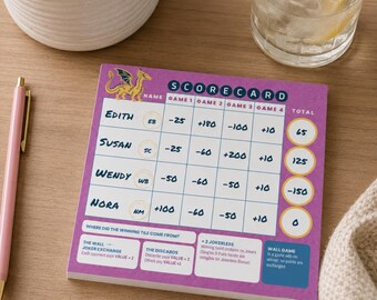 American Mahjong NMJL Regeln Scorecard