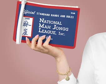 1990-1999 Mahjong Clutch, Retro / Vintage Style for Standard or Large NMJL Card