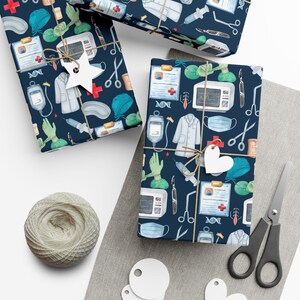 healthcare gift wrapping paper