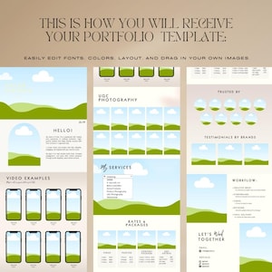 UGC Portfolio Template Canva