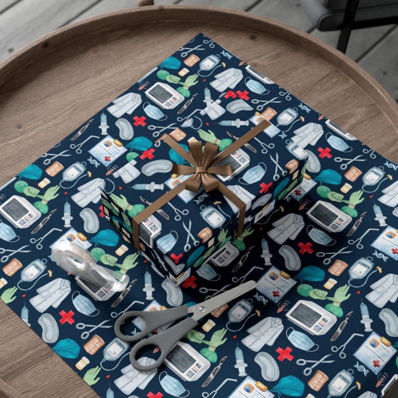 luxury surgeon gift wrapping paper