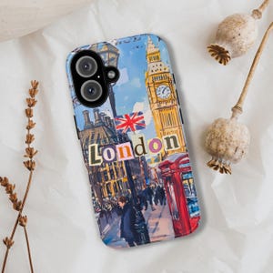 London Phone Case, United Kingdom, British, England, Impact Resistant, Smartphone cover for iPhone 16 15 13, Samsung S24 S23, Google Pixel 8