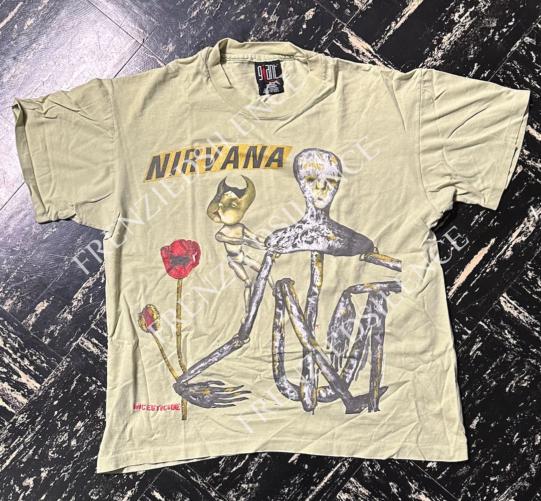 Vintage 90s Nirvana Incesticide Tee Shirt Size L Giant Anvil Vintage 90s Nirvana Incesticide Tee Shirt Size L Giant Anvil