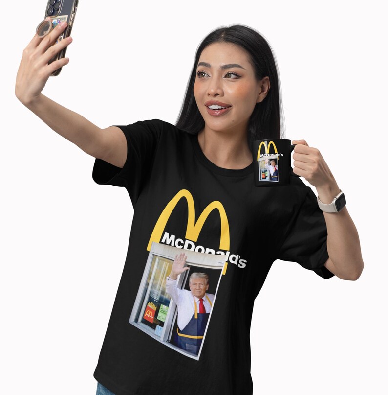 Mcdonalds Trump Drive Thru Window Design for Making Tshirt Hoodie Tank