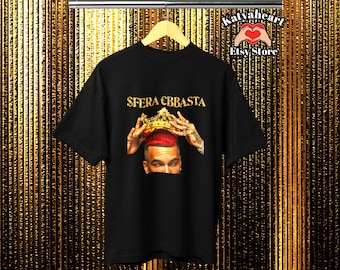 Sfera Ebbasta KIng of Italian Rap Gold edition maglietta t shirt