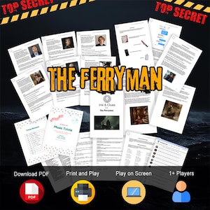 The Ferryman - Printable Murder Mystery Game, Downloadable Unsolved Case Game, Escape Room Game, True Crime Cold Case File, Detective Game