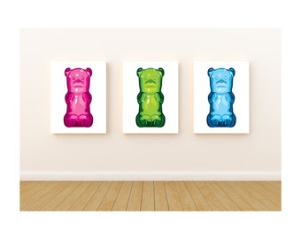 Gummy Bear Print Wall Art