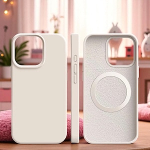 Minimalist MagSafe Silicone Case for iPhone 13 14 15 16 Magnetic Soft Liquid Cover Anti Scratch Dustproof Wireless Charging