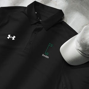 Under Armour® Golf men&#39;s polo Play with a Golf Legend Golf t shirt Golf apparel Golf gifts for dad golf shirt mens golf shirts fathers day