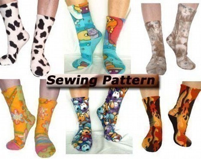 Polar Fleece Socks Sock Slippers PDF Sewing Pattern CHILDREN Etsy