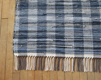 Rag Rug "Tangled Up in Blue Jeans XVIII"