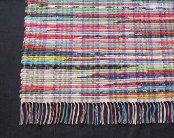 Rag Rug  Kindergarten Roundup "Kamala" Hit or Miss pattern