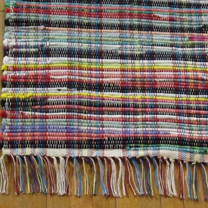 Rag Rug  Kindergarten Roundup &quot;Lucy&quot; Hit or Miss pattern