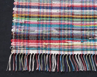 Rag Rug  Kindergarten Roundup "Freddie" Hit or Miss pattern