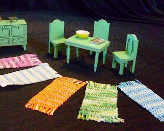 Dollhouse Rug Miniature "Rag" Rugs