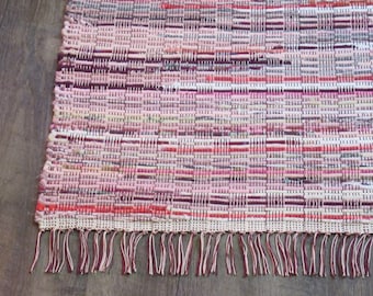 Rag Rug "Tradition in Pink V "    OOAK