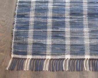 Rag Rug "Tangled Up in Blue Jeans VII "