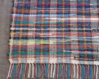 Rag Rug "Tradition in Rainbows VI "    OOAK