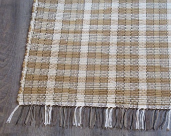 Butterscotch Budino  OOAK Rag Rug