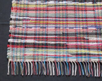 Rag Rug  Kindergarten Roundup "Alexandra" Hit or Miss pattern