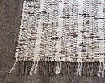 Birches Rag Rug OOAK