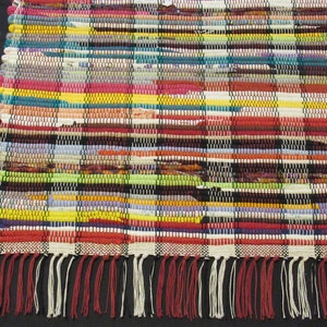 Rag Rug  Kindergarten Roundup &quot;Marianne&quot; Hit or Miss pattern