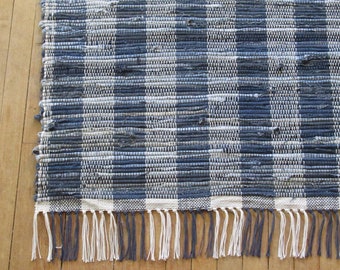 Rag Rug "Tangled Up in Blue Jeans XIII"