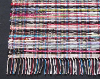 Rag Rug  Kindergarten Roundup "Chelsea" Hit or Miss pattern