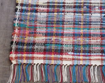 Rag Rug "Tradition in Rainbows X "    OOAK