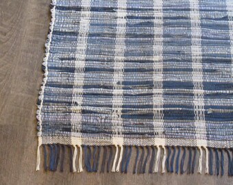 Rag Rug "Tangled Up in Blue Jeans IX "