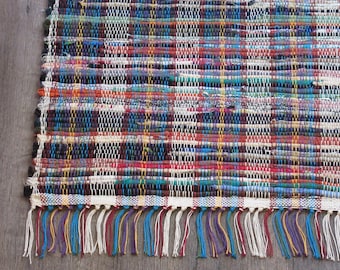 Rag Rug "Tradition in Rainbows V "    OOAK