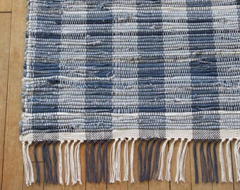 Rag Rug "Tangled Up in Blue Jeans XXII"