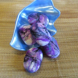 Felted Bath Soap in Palettes of Green, Blue, Purple or Reddish Brown image 9