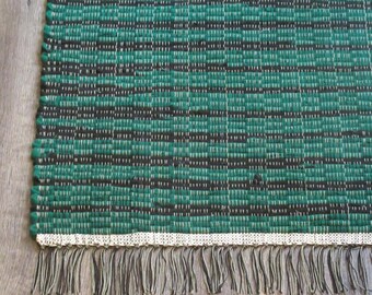Rag Rug "My Wild Irish Rose" OOAK Wool rug