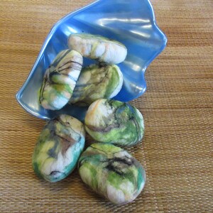 Felted Bath Soap in Palettes of Green, Blue, Purple or Reddish Brown image 6