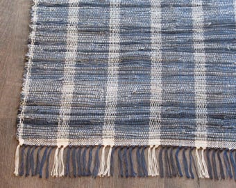 Rag Rug "Tangled Up in Blue Jeans XII "