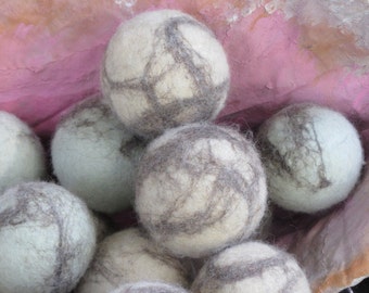 3 Felted Wool Dryer Balls - The Eco Friendly Way to Soften Your Clothes