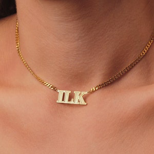Collar de cadena con nombre personalizado, collar con nombre minimalista personalizado y delicado, regalo para papá, collar con nombre personalizado, collar con nombre de plata