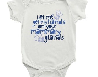 The Smiths "Mammary Glands" Boys Classic Short Sleeve Onesie