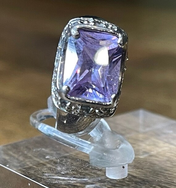 Amethyst Intention Ring, size 5.5 - image 1