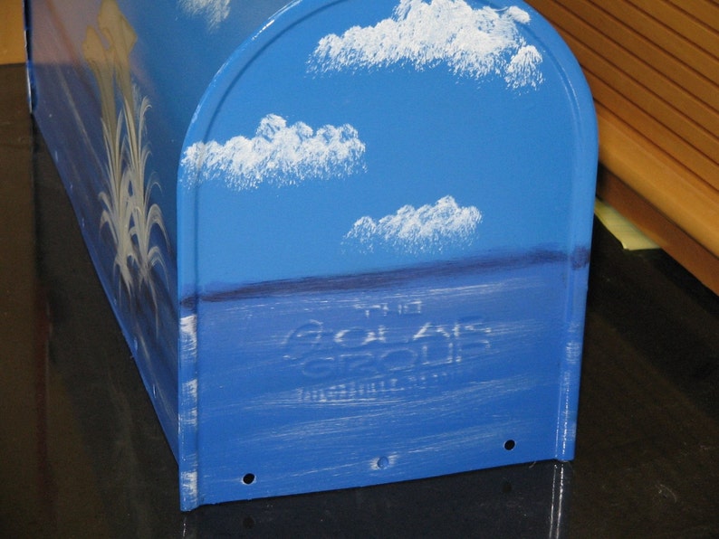 Handpainted T2 Dolphin Ocean Scene Mailbox Mailboxes Hand Etsy