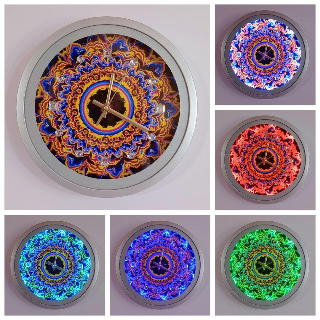 Led Custom Clock Personalized LED Wall Clock for Business & Home | Custom Photo Gift ...