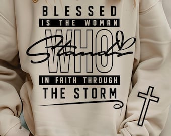 Jesus Faith Blessed Is The Woman svg png Christian design, Faith svg, Jesus svg, Bible verse, digital download
