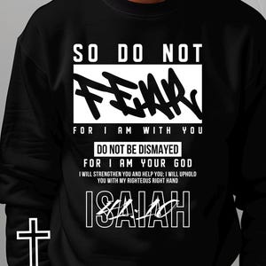 Fear Not For I Am With You svg png Christian design, Faith svg, Bible verse, Jesus Christ, digital download
