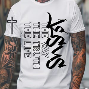 Christian men Jesus shirt design svg png, Religious svg, Faith svg, Christian gift, digital download