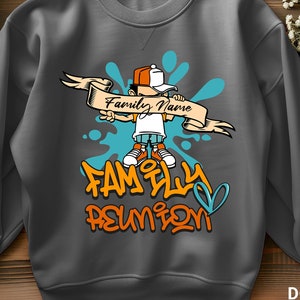 Reunión familiar personalizada nombre de familia diseño de sublimación png, camisa reynion familiar png, descarga digital