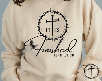 Il est terminé Christian Svg png, source d'inspiration Svg png, Jésus Svg png, Bible Svg png, écriture Svg, téléchargement numérique
