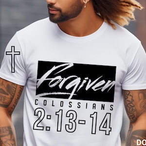 Forgiven SVG png Christian shirt design, Inspirational svg, Redemption svg, Christian svg, Jesus svg, Faith, digital download