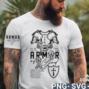 Armor of God svg png shirt design, digital download